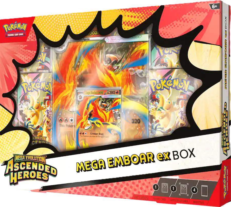 Pokemon Mega Evolution Ascended Heroes EX Box