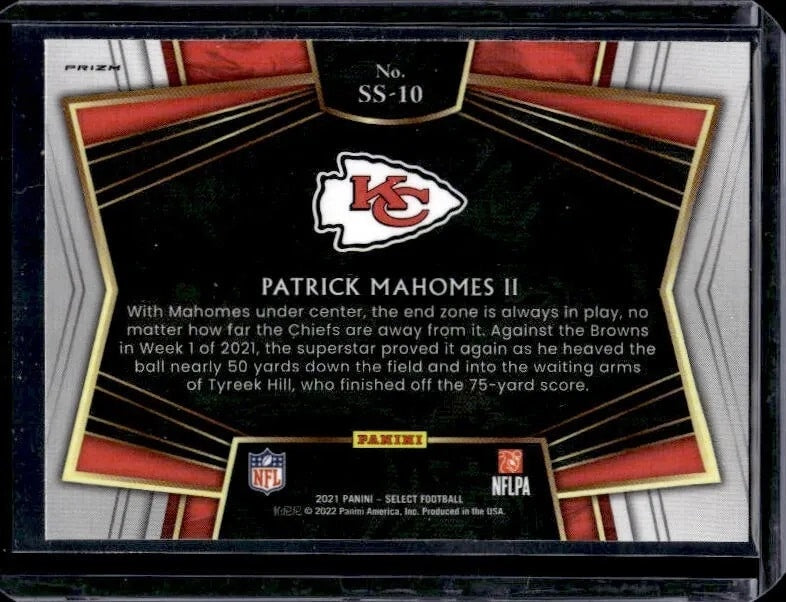 2021 Panini Select Patrick Mahomes II #SS-10 Silver Prizm