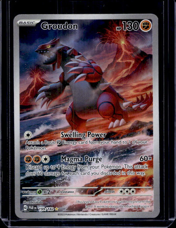 2023 Pokémon Paradox Rift Groudon 199/182 Special Illustration Rare