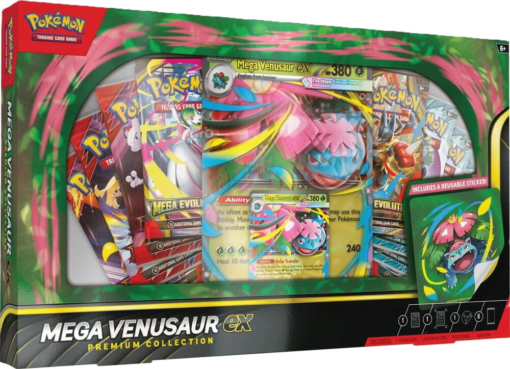 Pokemon Mega Venusaur EX Premium Collection Box – Honey Hole Collectibles