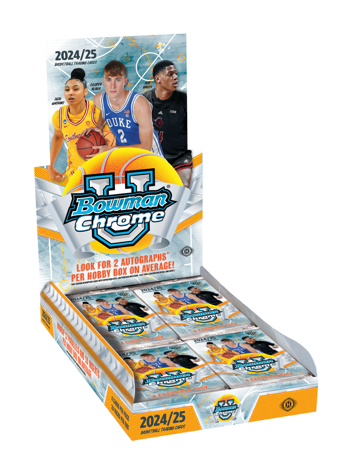 2024/25 Bowman Chrome University Basketball Hobby Box