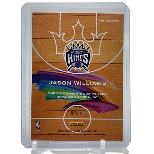 2022/23 Panini Court Kings Jason Williams #MS-JWK Autograph /49