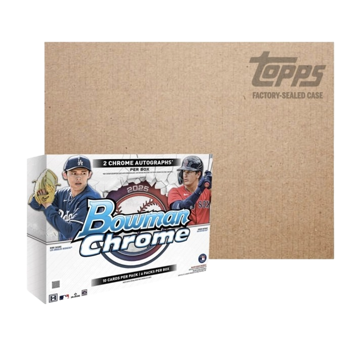 2025 Bowman Chrome Baseball Hobby 12 Box Case