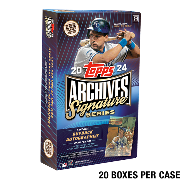 2024 Topps Archives Signature Series Retired Player Ed Baseball 20 Box Case