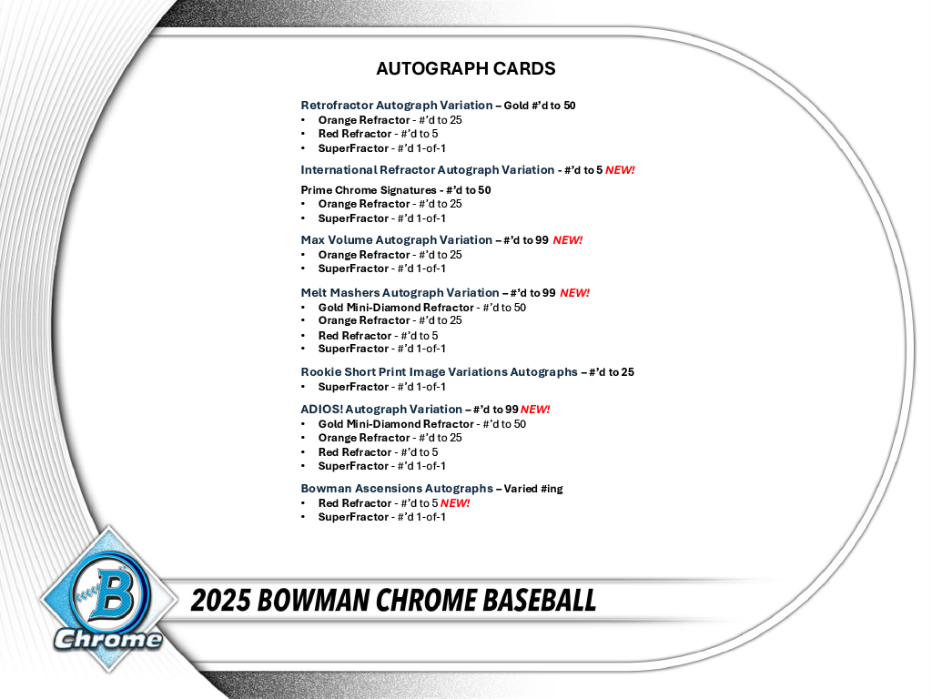 2025 Bowman Chrome Baseball Breakers Delight 6 Box Case