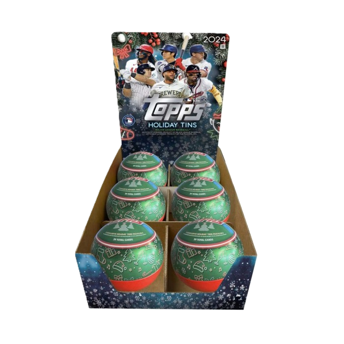 2024 Topps Holiday Baseball Tin - 6 Tin Case