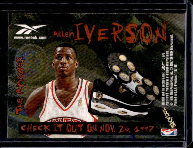 1997 Skybox Reebok Allen Iverson Refractor