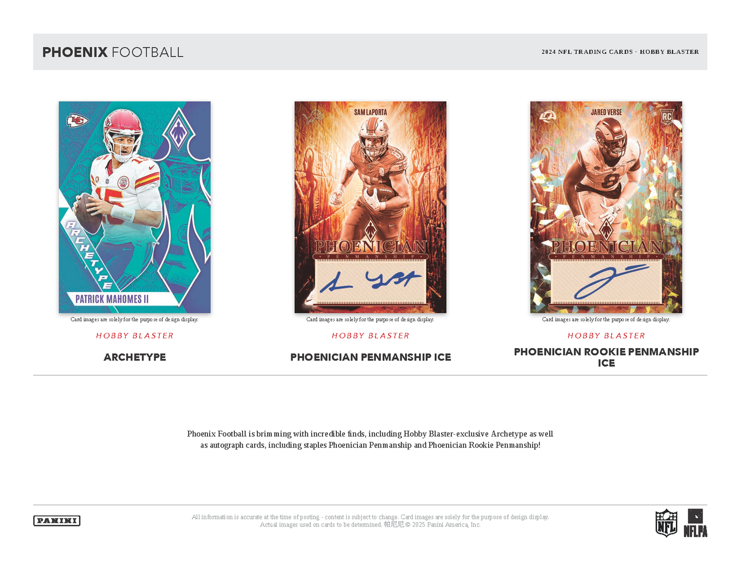 2024 Panini Phoenix Football Hobby Blaster 20 Box Case