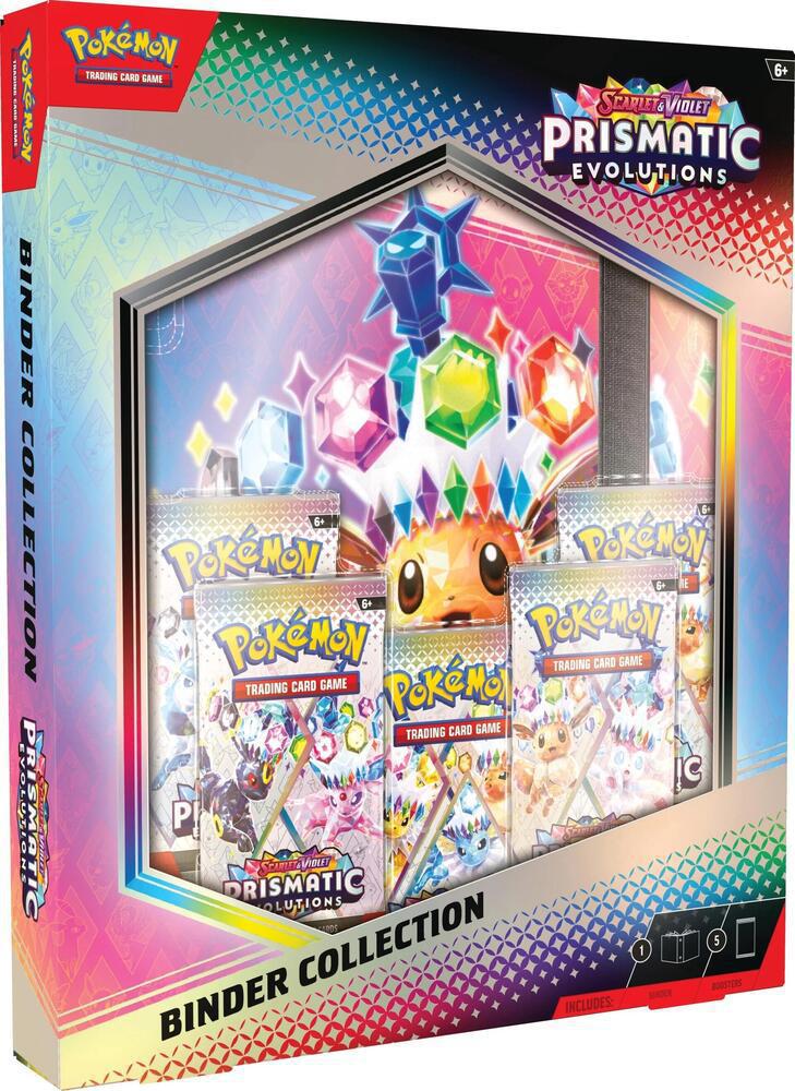 Pokemon Scarlet & Violet Prismatic Evolutions Binder Collection Box