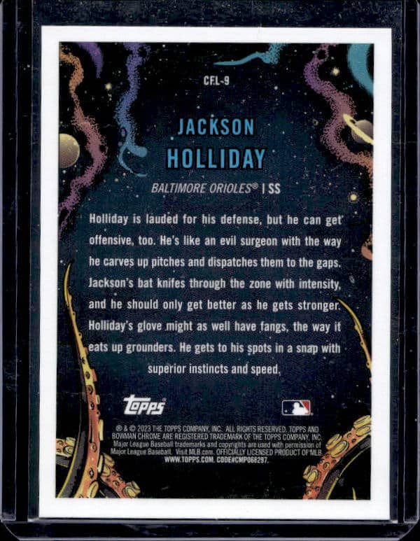 2023 Topps Bowman Jackson Holliday #CFL-9 Silver Refractor