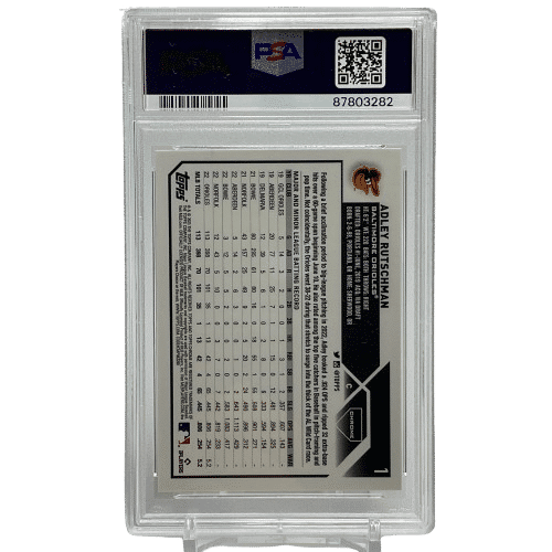 2023 Topps Chrome Adley Rutschman #1 Rookie Logo Refractor PSA 10