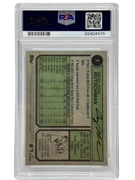 2023 Topps Heritage Adley Rutschman #7 Rookie PSA 10