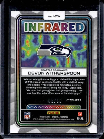 2023 Panini Spectra Devon Witherspoon #I-DW Infrared /50