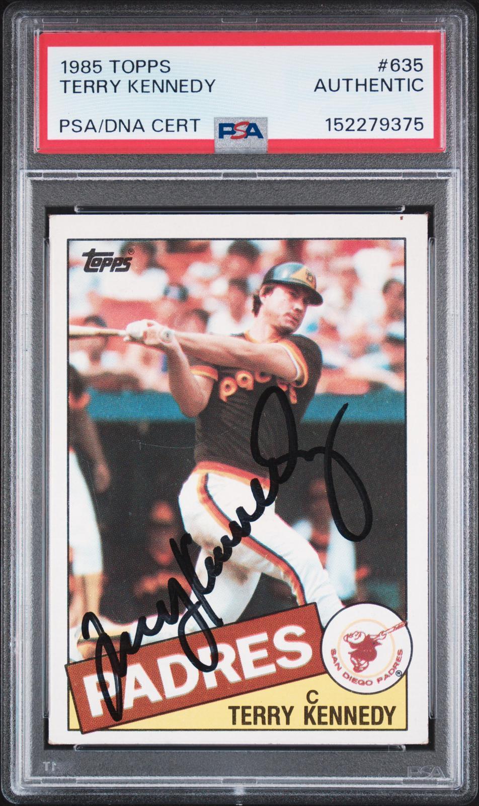 1985 Topps #635 Terry Kennedy PSA Authentic