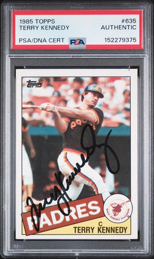 1985 Topps #635 Terry Kennedy PSA Authentic