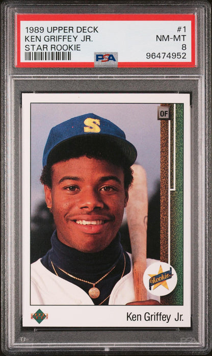 1989 Upper Deck #1 Ken Griffey Jr. Star Rookie PSA 8