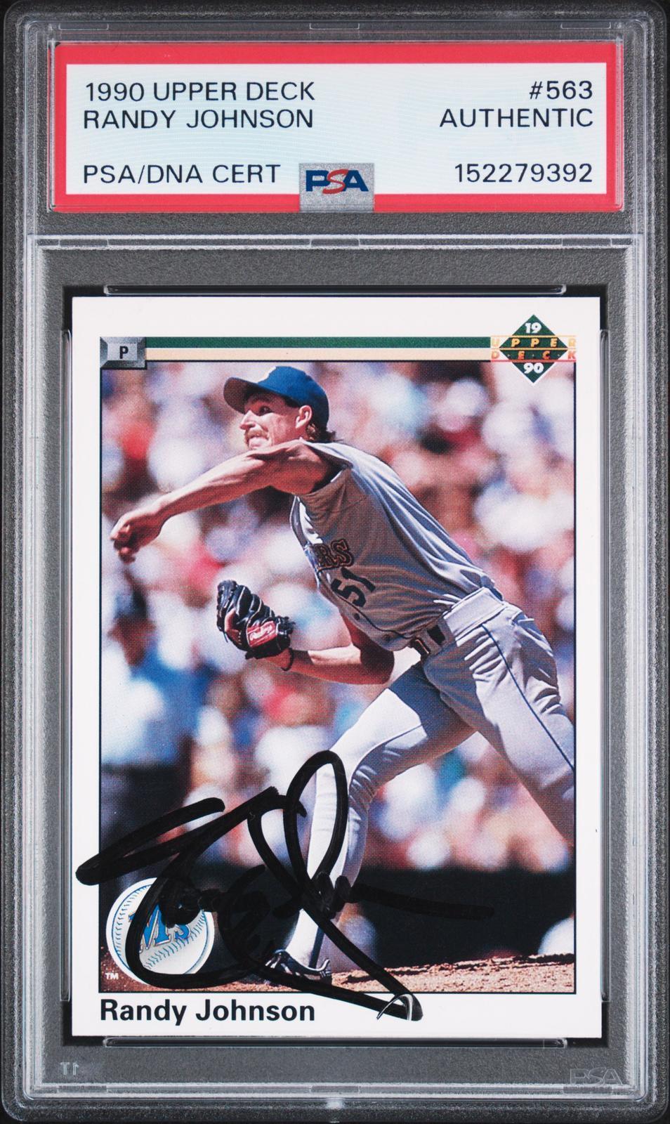 1990 Upper Deck #563 Randy Johnson PSA Authentic