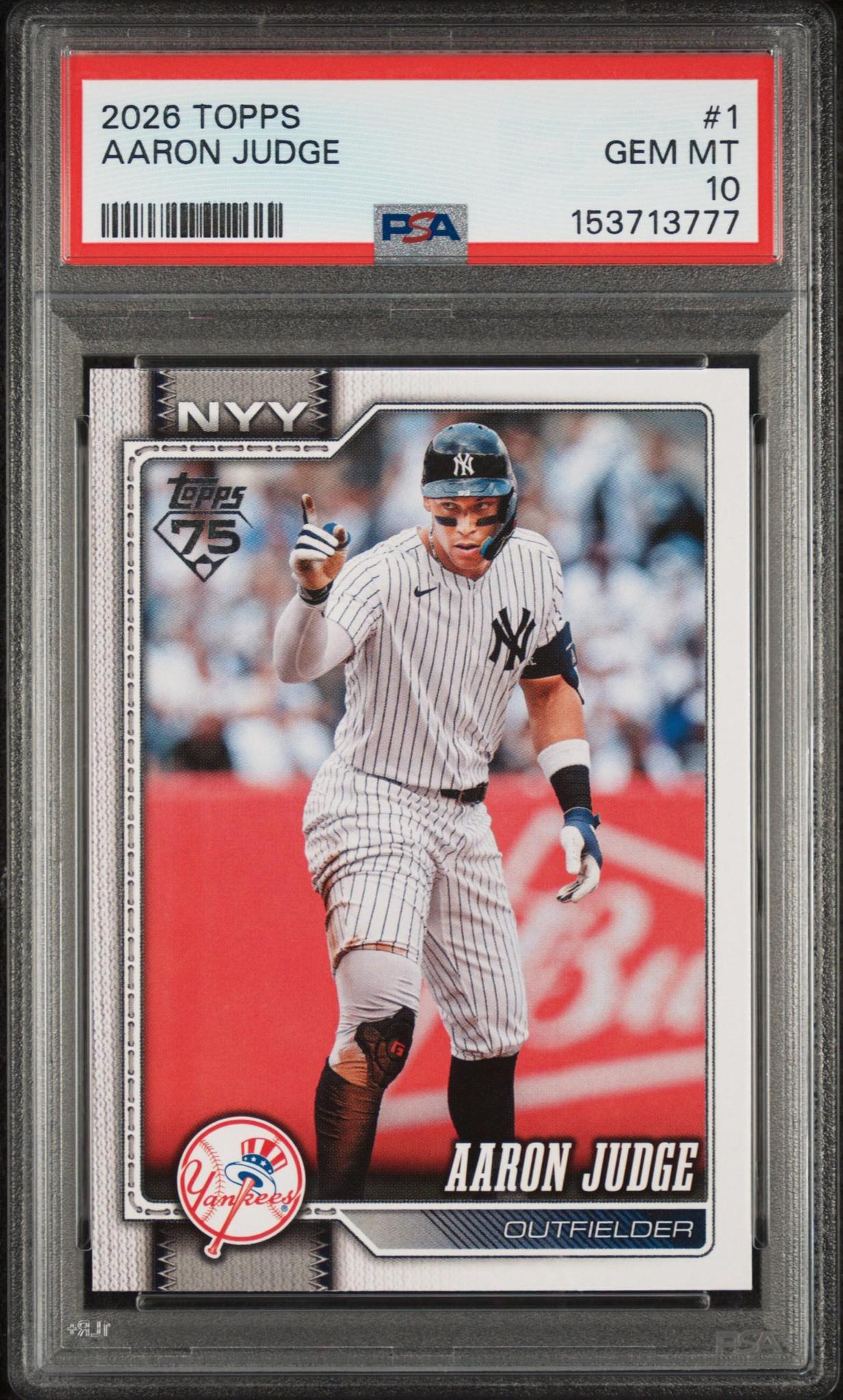 2026 Topps 1 Aaron Judge PSA 10