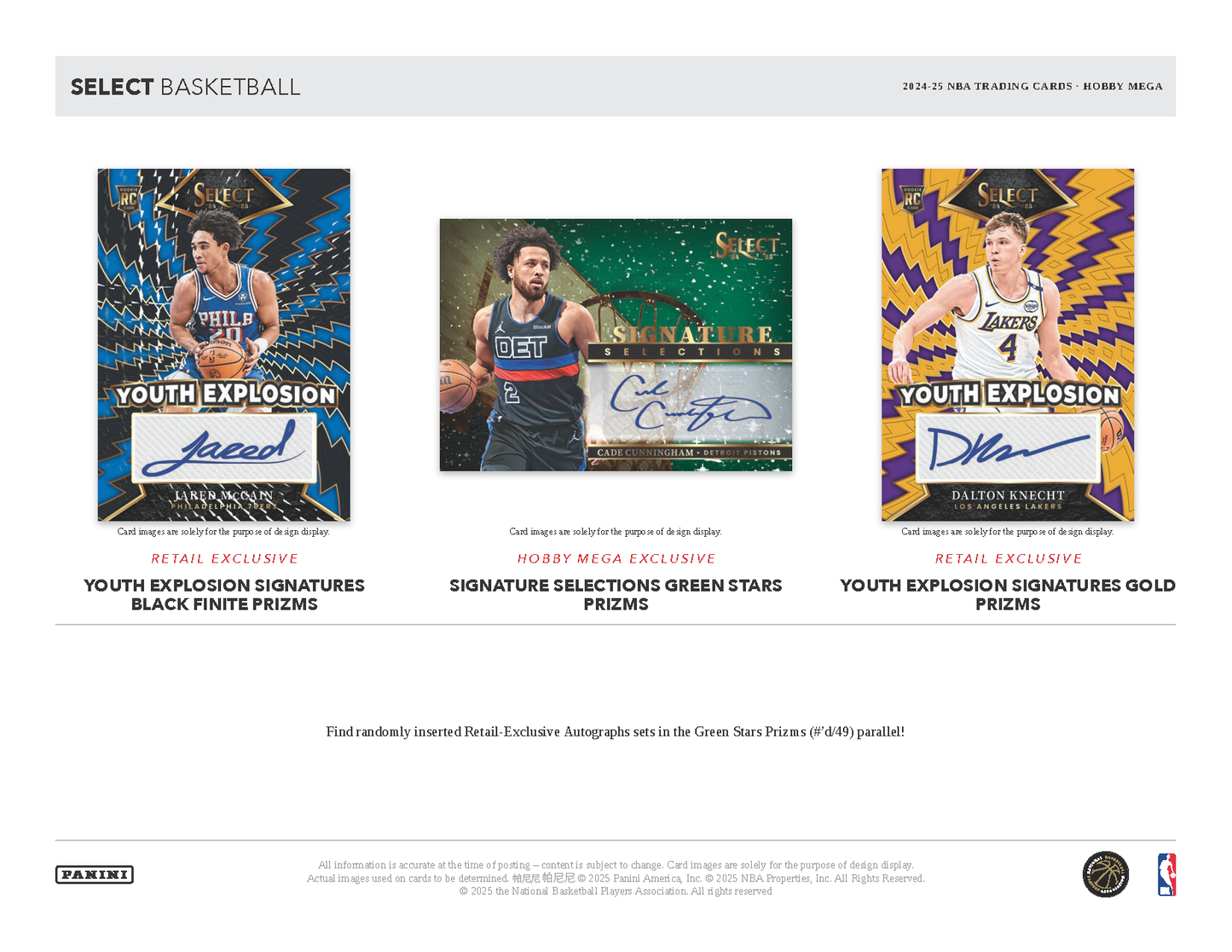 2024/25 Panini Select Basketball Hobby Mega Box