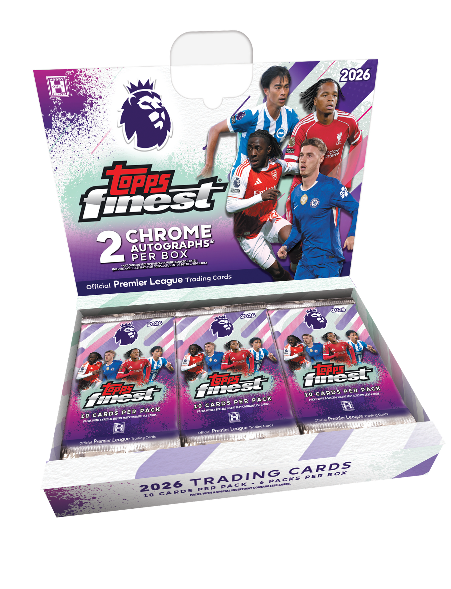 2026 Topps Finest Premier League Soccer Hobby 8 Box Case