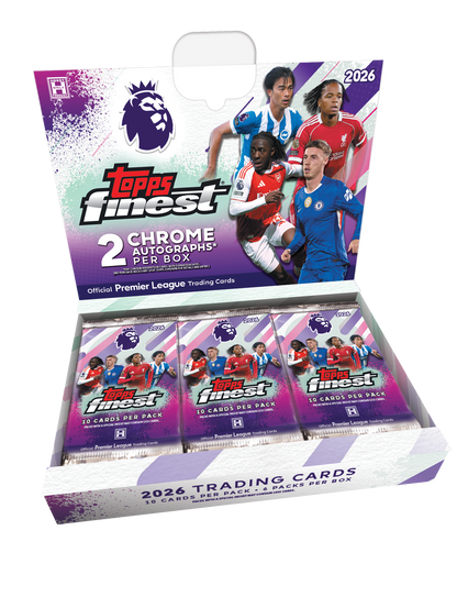 2026 Topps Finest Premier League Soccer Hobby 8 Box Case