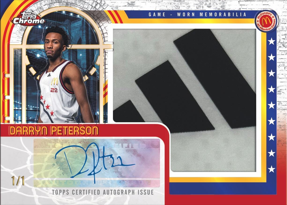 2025 Topps Chrome McDonald's All American Basketball Hobby Box