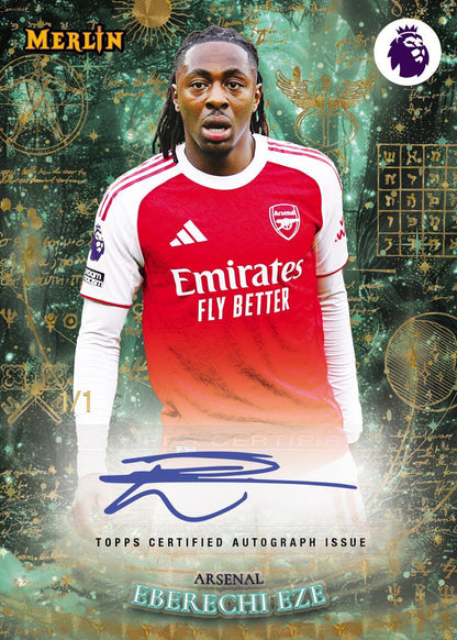 2026 Topps Merlin Premier League Soccer Blaster Box