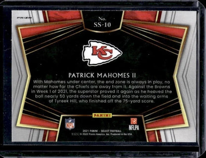 2021 Panini Select Patrick Mahomes II #SS-10 Silver Prizm