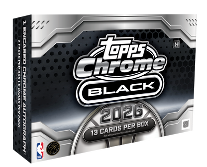 2025/26 Topps Chrome Black Basketball Hobby 8 Box Case