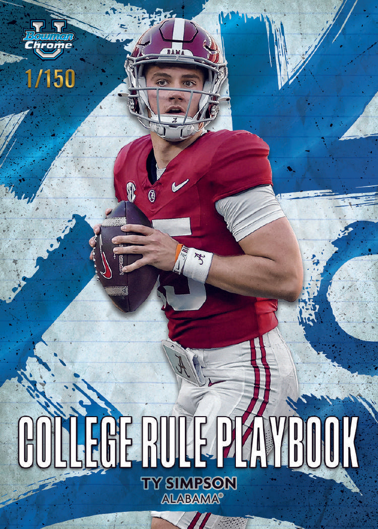 2025 Bowman Chrome University Football Blaster Box