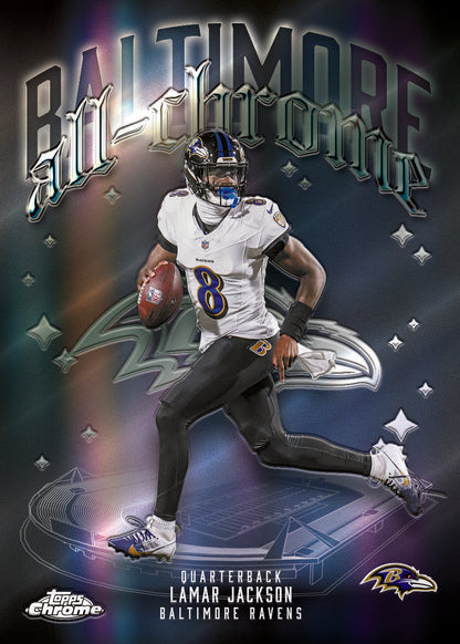 2025 Topps Chrome Football Delight 6 Box Case