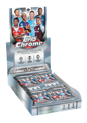 2025/26 Topps UEFA Club Competitions Chrome Soccer Hobby Box