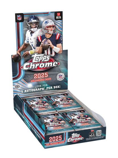 2025 Topps Chrome Football Hobby Box 12-Box Case