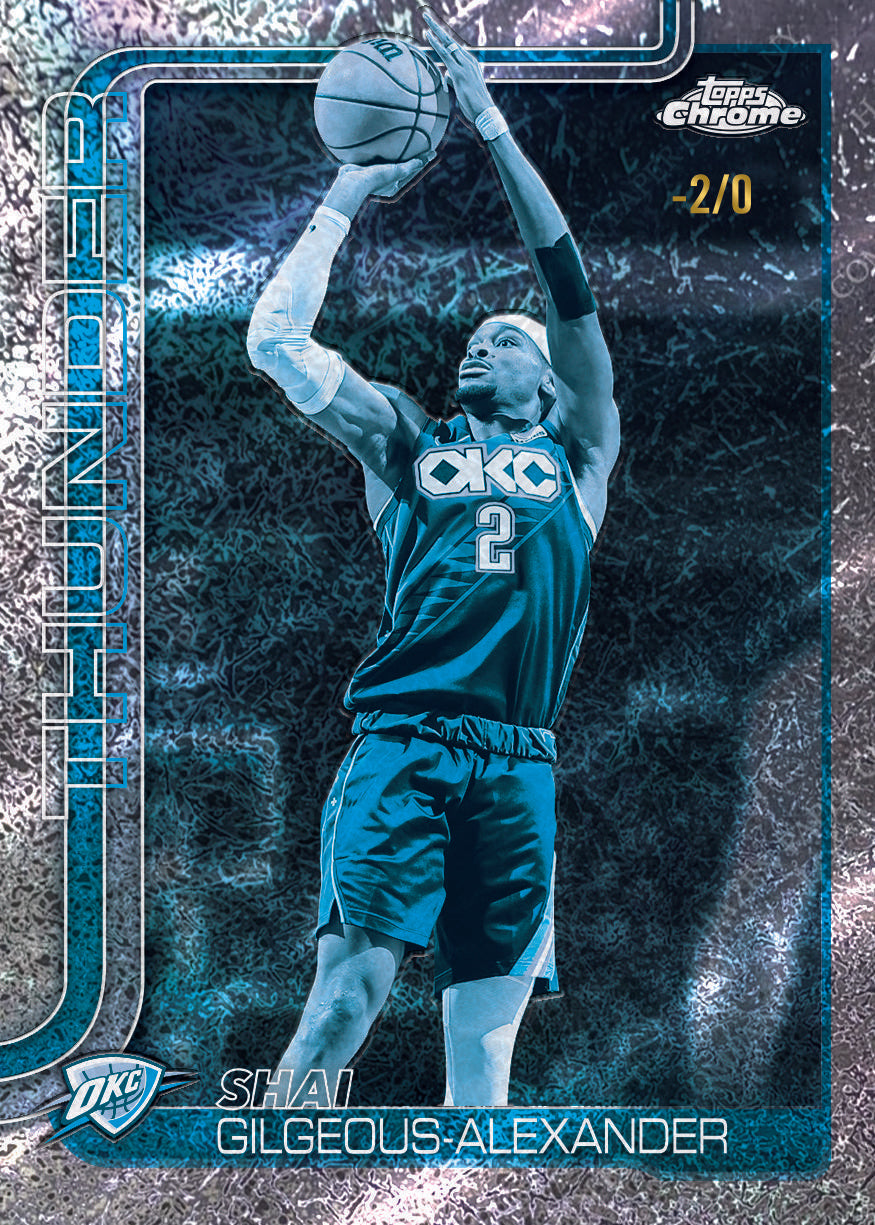 2025/26 Topps Chrome Update Series Basketball Delight 6 Box Case