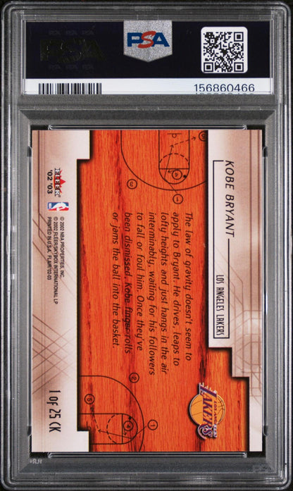 2002 FLAIR COURT KINGS 1 KOBE BRYANT PSA 10