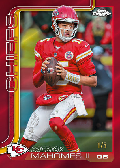 2025 Topps Chrome Football Delight 6 Box Case