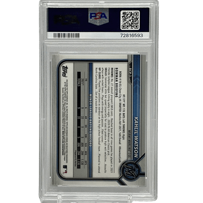 2022 Bowman Chrome Kahlil Watson #BCP-3 Mega Box Mojo Refractor PSA 10