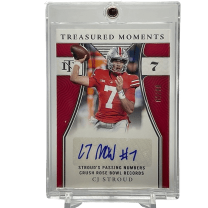 2022 Panini National Treasures Collegiate CJ Stroud #TM-CJS Autograph /99