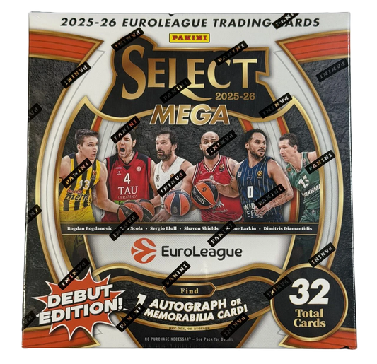 2025/26 Panini Select EuroLeague Basketball Hobby Mega Box