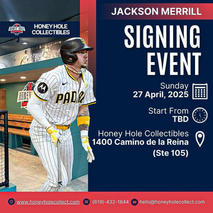 Event Information: Jackson Merrill Signing Event Mission Valley April 27, 2025