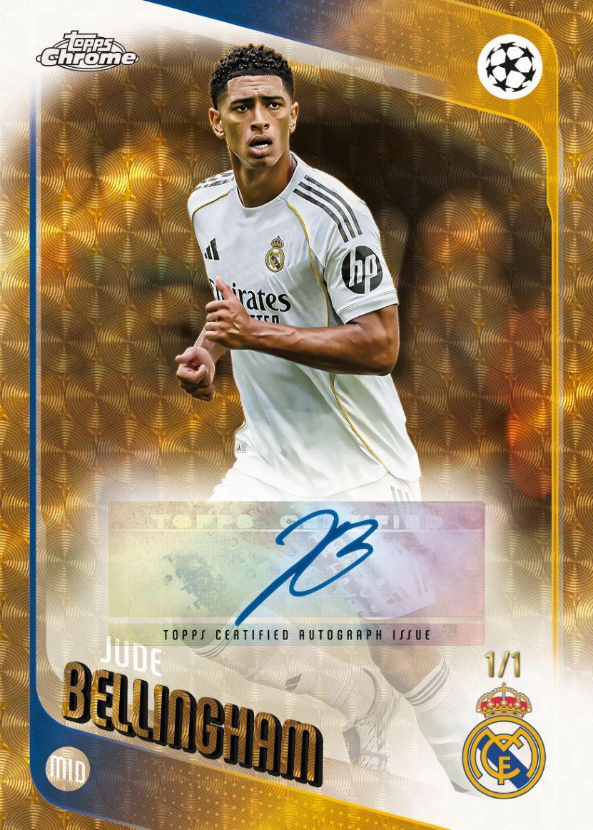 2025/26 Topps UEFA Club Competitions Chrome Soccer Hobby 12 Box Case
