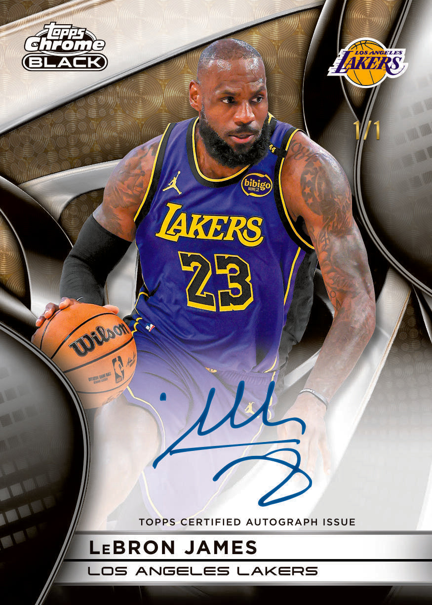 2025/26 Topps Chrome Black Basketball Hobby 8 Box Case