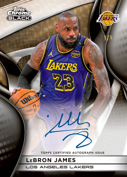 2025/26 Topps Chrome Black Basketball Hobby 8 Box Case