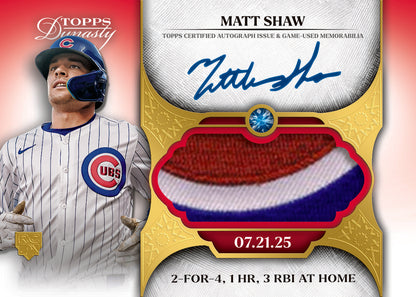 2025 Topps Dynasty Baseball Hobby 5 Box Case