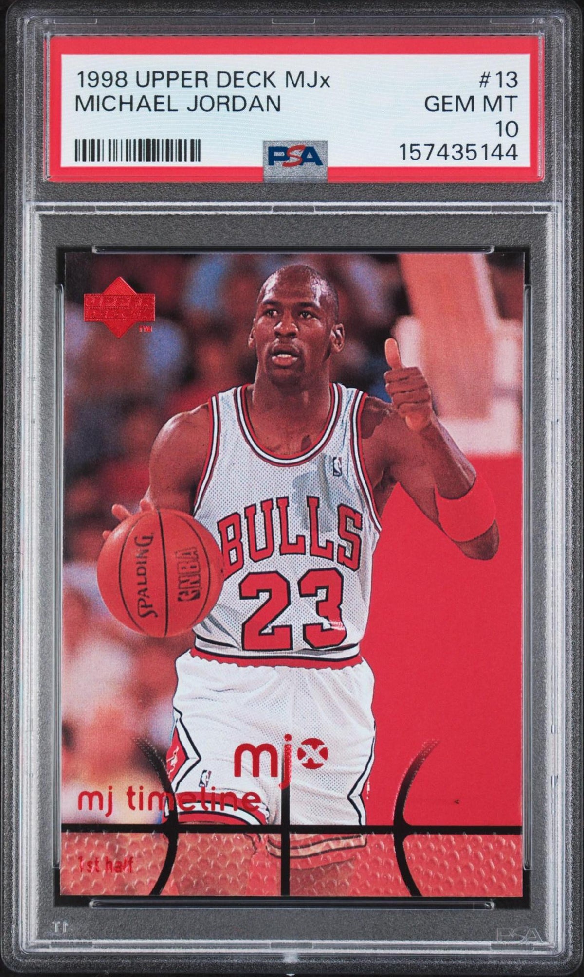 1998 UPPER DECK MJx 13 MICHAEL JORDAN PSA 10