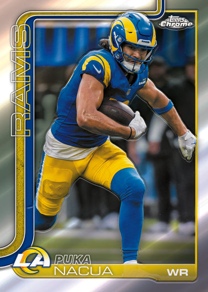 2025 Topps Chrome Football Delight 6 Box Case