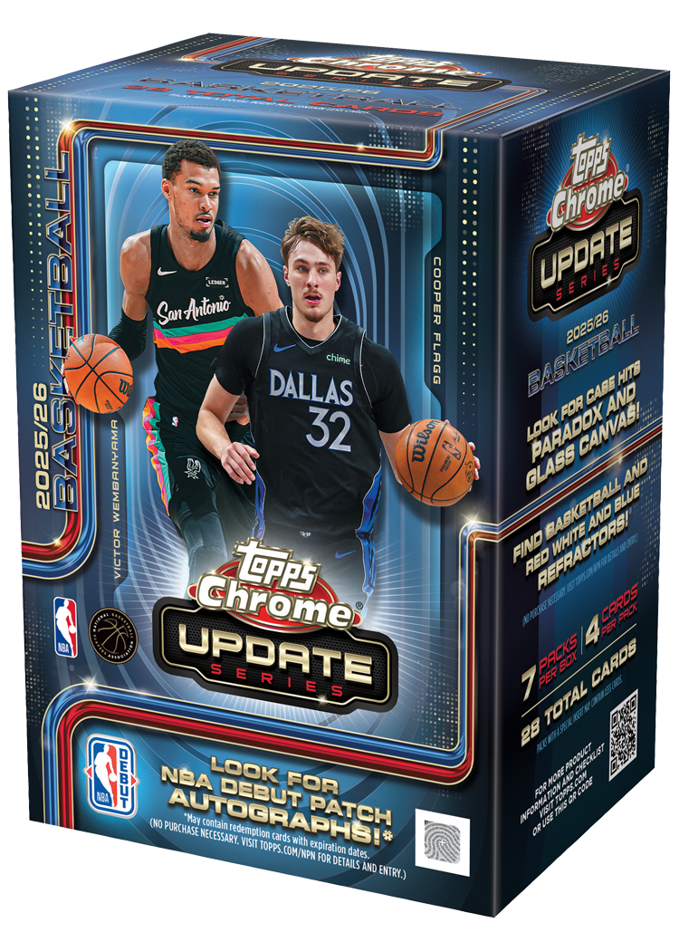 2025/26 Topps Chrome Update Series Basketball Blaster Box