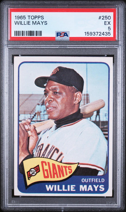 1965 TOPPS 250 WILLIE MAYS PSA 5