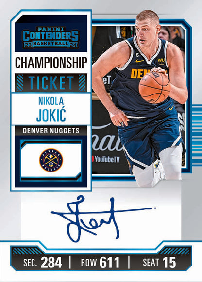 2023/24 Panini Contenders Basketball Hobby 12 Box Case