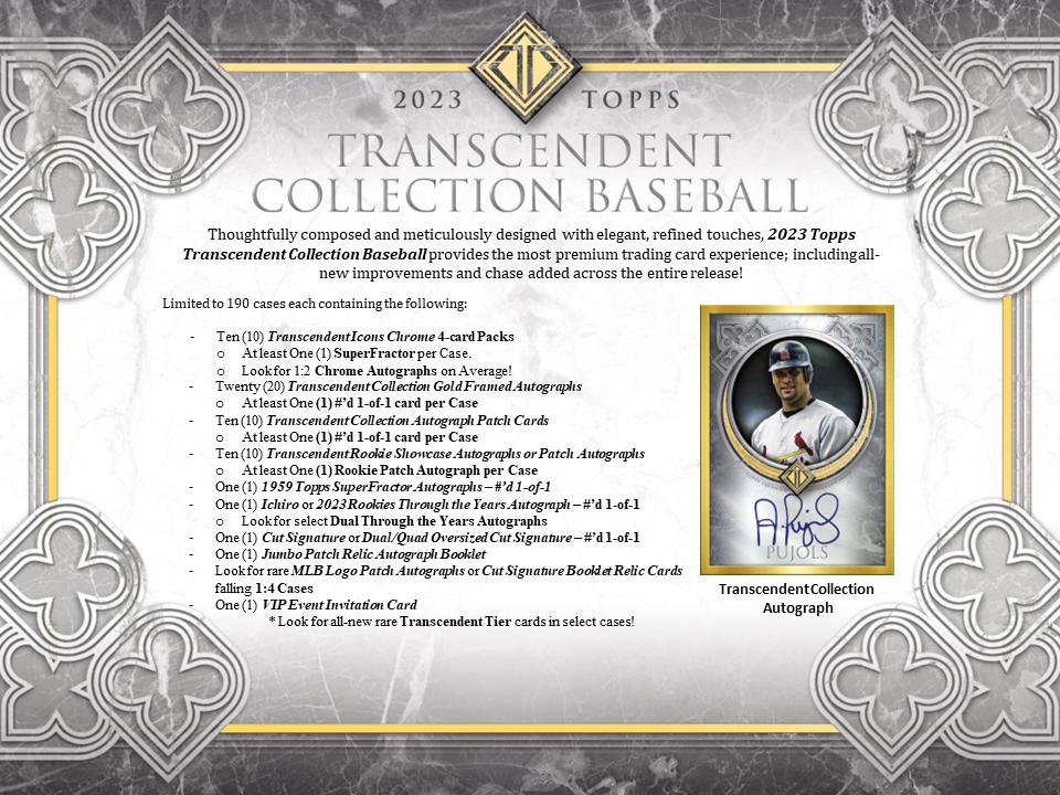 2023 Topps Transcendent Collection Baseball Case